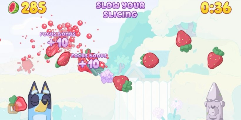 Fruit Ninja Classic+’s collab with Bluey continues into September with the new Garden Event