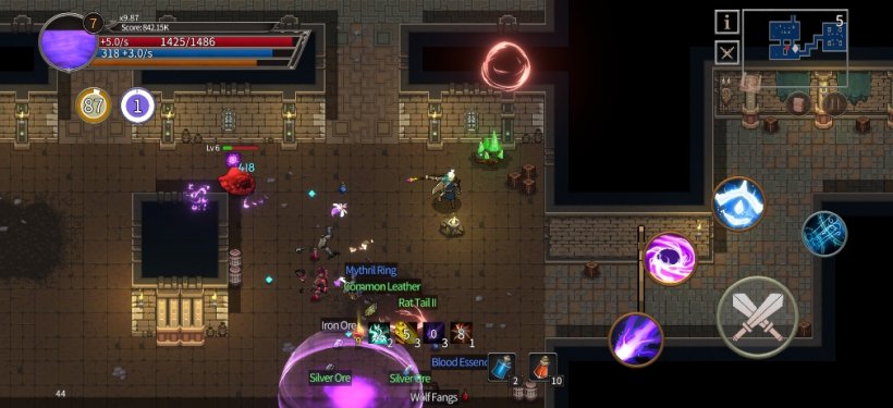 The mage in Phantom Tower poses before unleashing a barrage of spells on approaching enemies