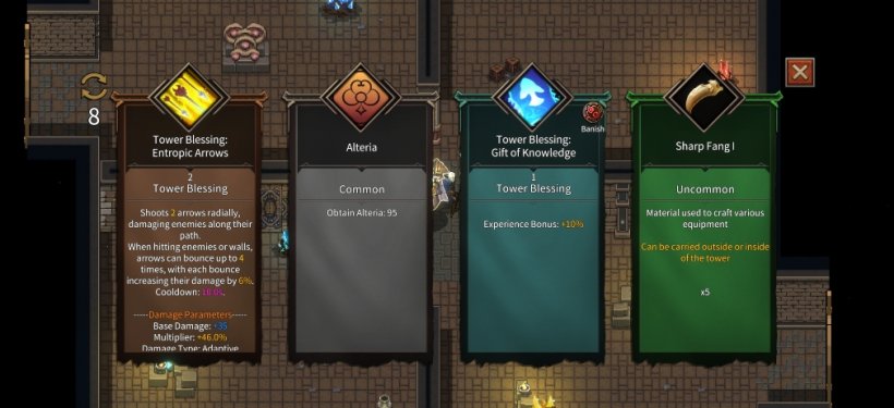 Several options for levelling up presented on different coloured rectangles
