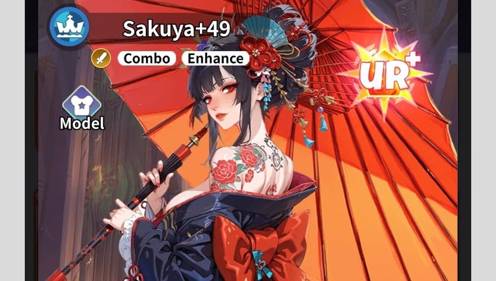 sakuya the geisha looking girl with umbrella