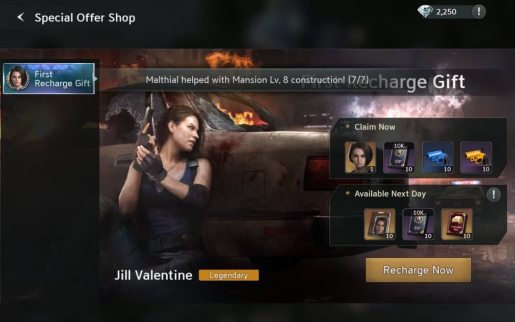 recharge rewards for spending money in resu