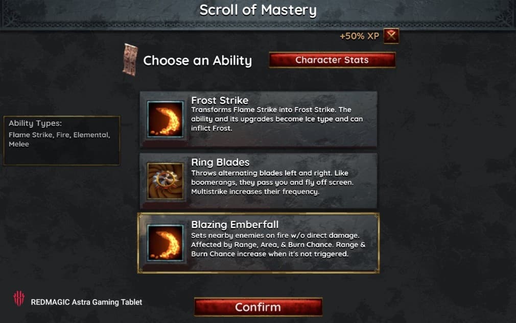 picking an ability between the three