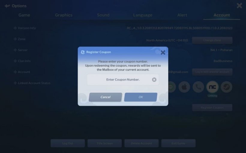 code redemption window