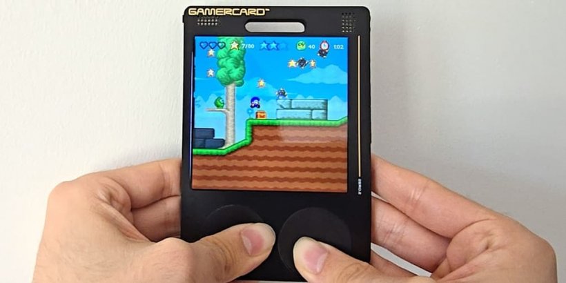 GamerCard is a Raspberry Pi packed with arcade fun that's the size of a Fortnite Gift Card
