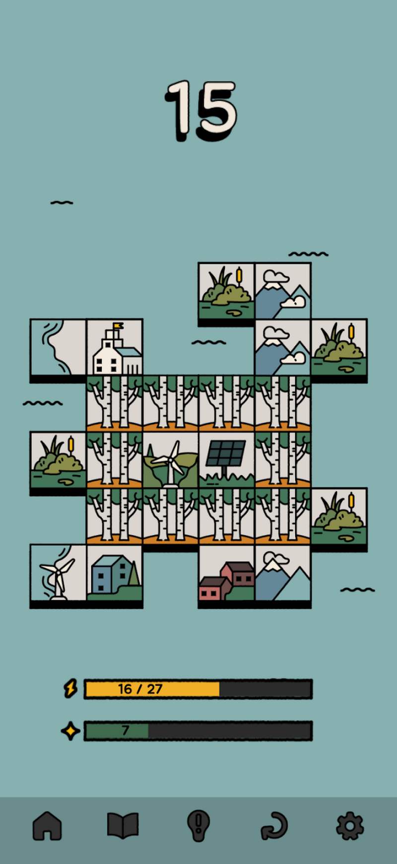 Screenshot d'un niveau du jeu Eco Power Towns