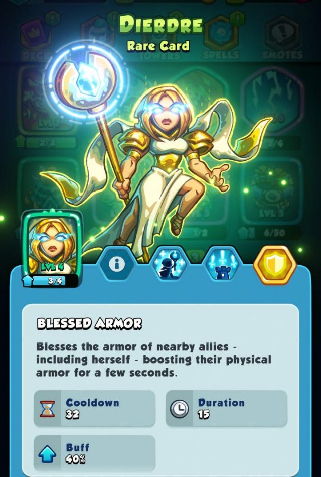 dierdre stats and skill description