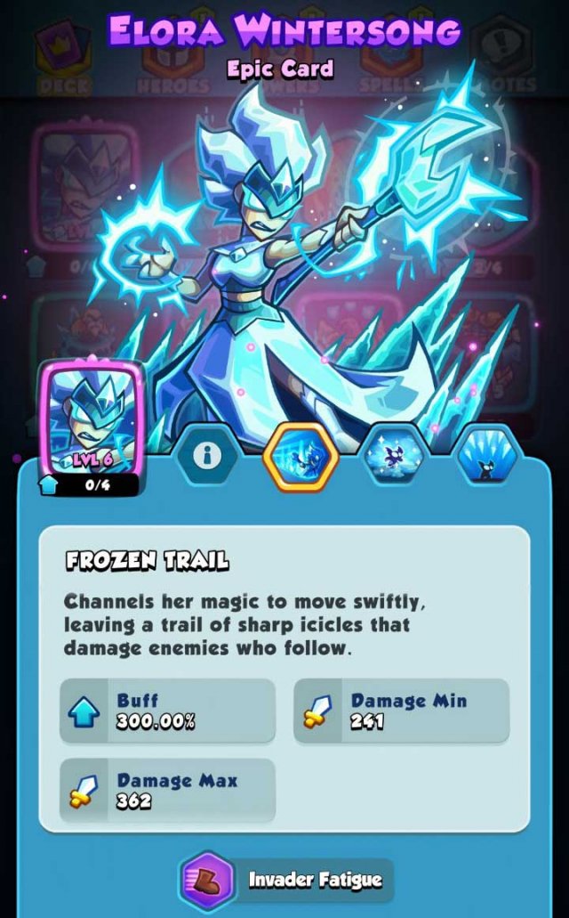 elora wintersong and her skill stats