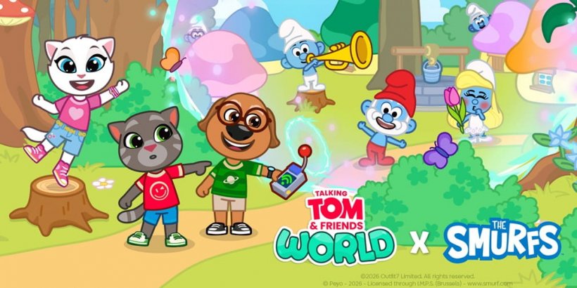 Talking Tom & Friends: World teams up with the Smurfs in new crossover event 