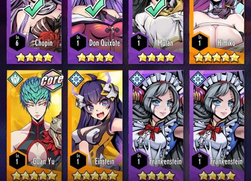 characters in the gallery in mutant summoners
