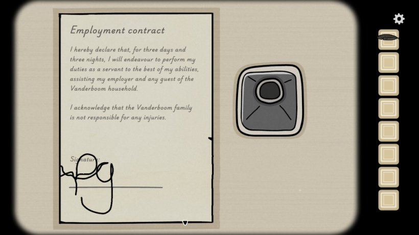 The contract you sign at the start