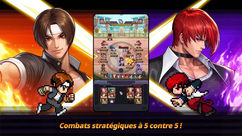 Image promotionnelle en français de The King of Fighters AFK