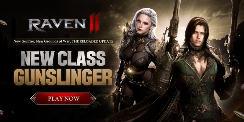 Raven2 marks its first month with the release of the new Gunslinger class