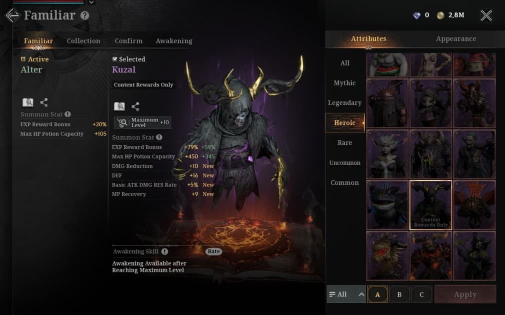 kuzal black familiar with goat horns and a cape, floating