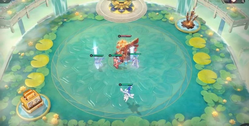 auto chess battle on the arena