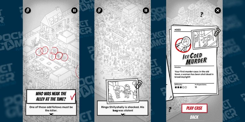 A few of the cases in MicroMacro: Downtown Detective
