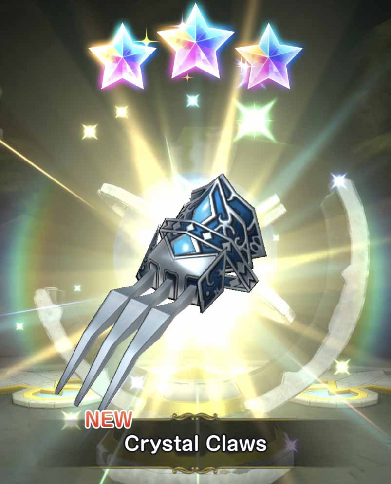 crystal claws weapon from the gacha