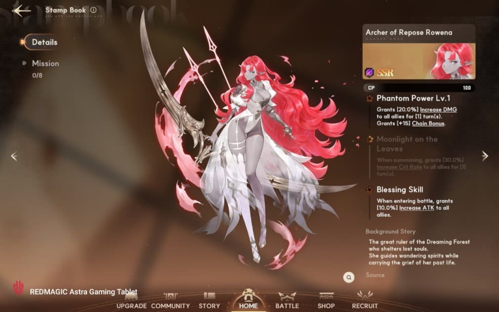 archer of repose rowena the monster