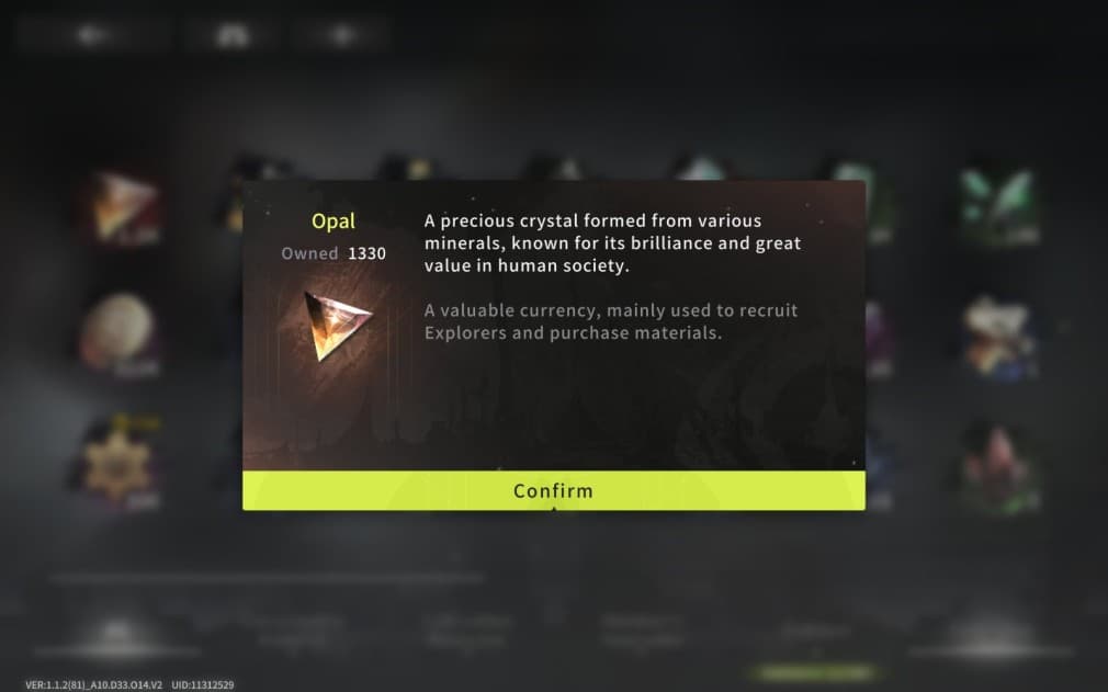 opal description the orange premium currency