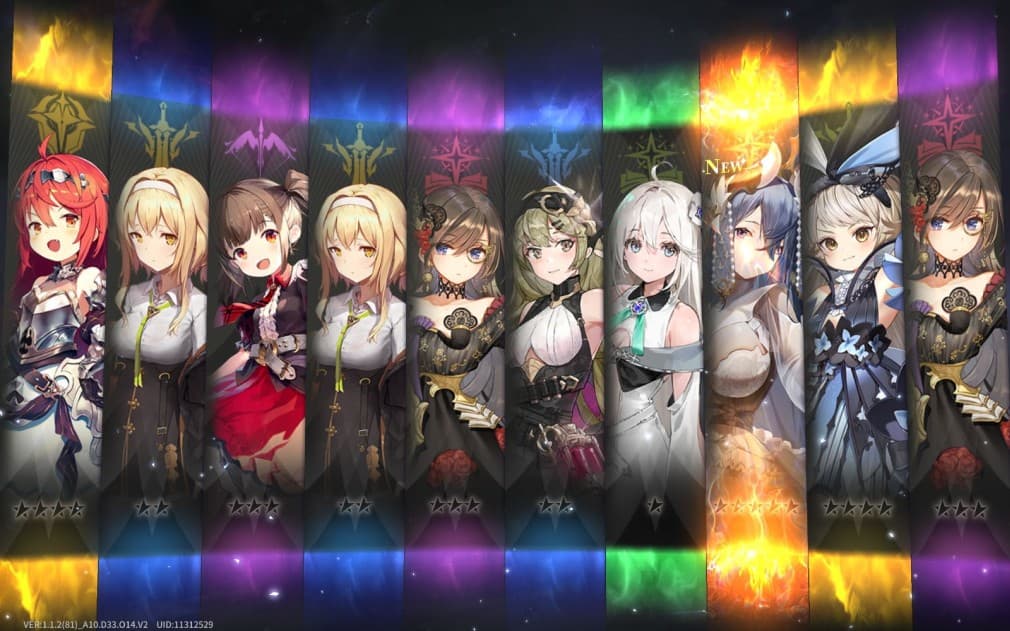 gacha draws with 1 five star two four stars