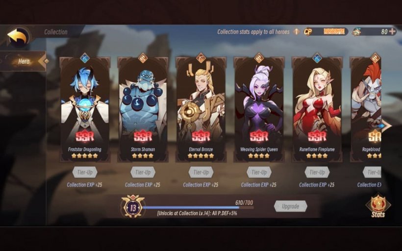 gallery with heroes
