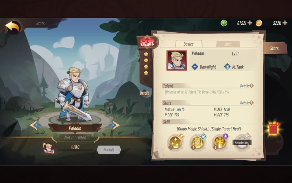 paladin in ctlf the blonde and fair man with shiny body armour
