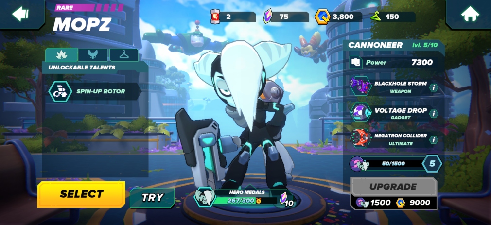 Mopz, one of the best Heroes in Ratchet & Clank Ranger Rumble