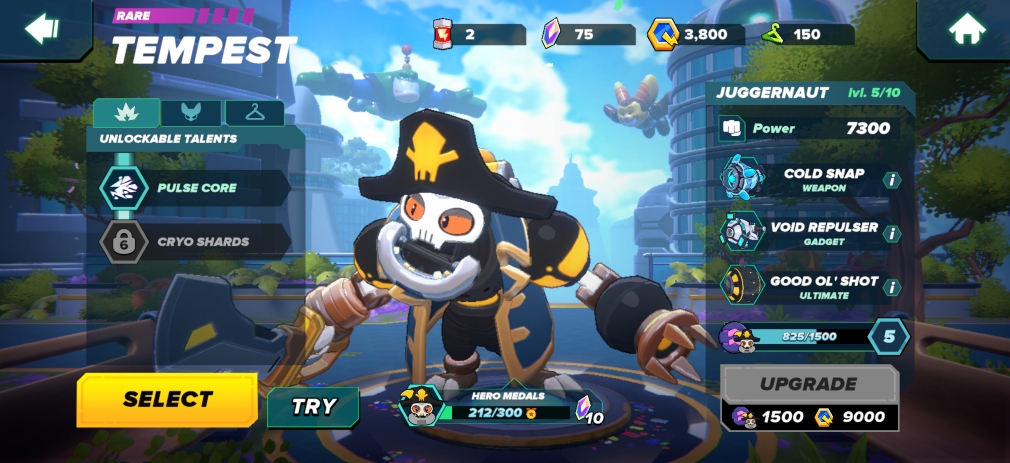 A robot pirate with a fetching hat attempts to look intimidating