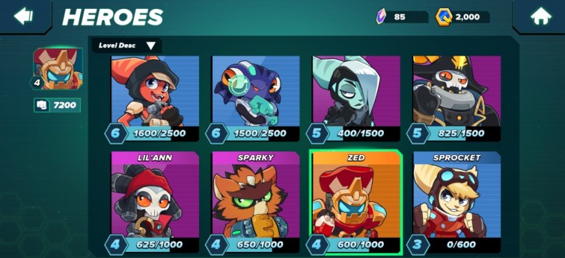 Some of the Heroes available in Ranger Rumble