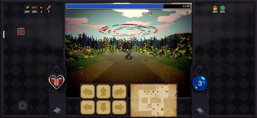 A first-person view showing a character trekking towards a zombie-like figure in a well-lit forest during the day.