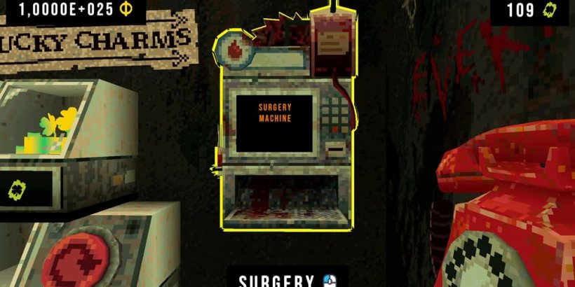 CloverPit launches exciting, and gruesome, new DLC in this slot machine-themed roguelike