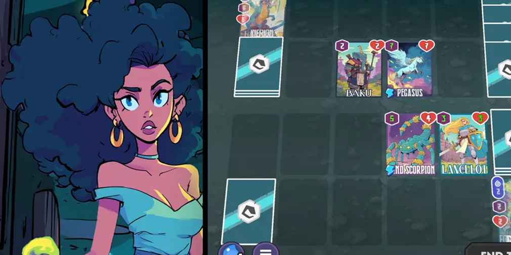 Mystic Realms offers colourful card-battling action, pitting gods and monsters against one another