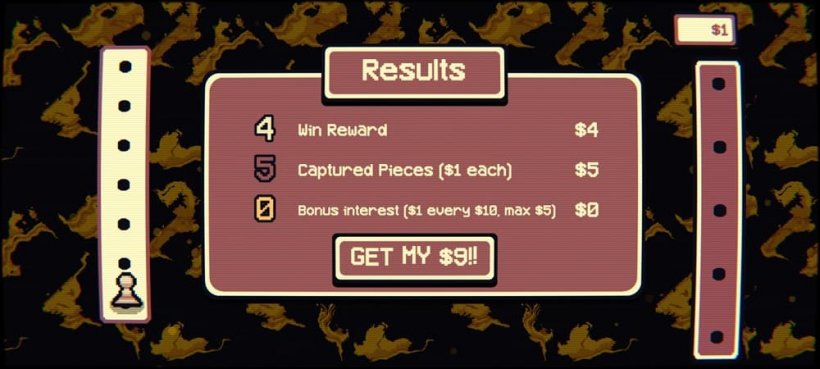 An image of rewards for a game of Gambonanza showing only $9.