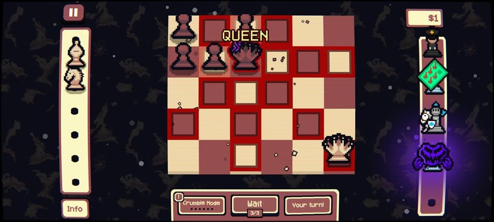 An image of a queen piece showing zones where it can capture other pieces.