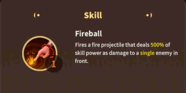 fireball icon skill