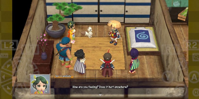 Shiren chatting with frends in his room