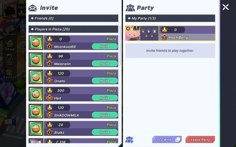 image which shows where you can create a party in cookie run ovensmash