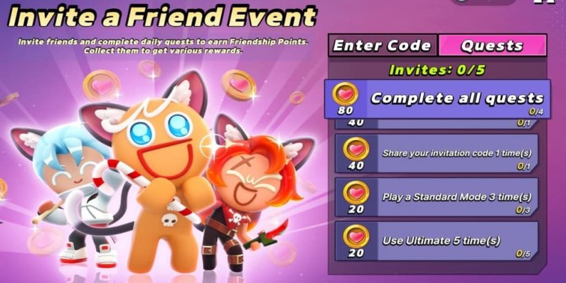 Cookie Run: OvenSmash invite codes/friend codes megathread