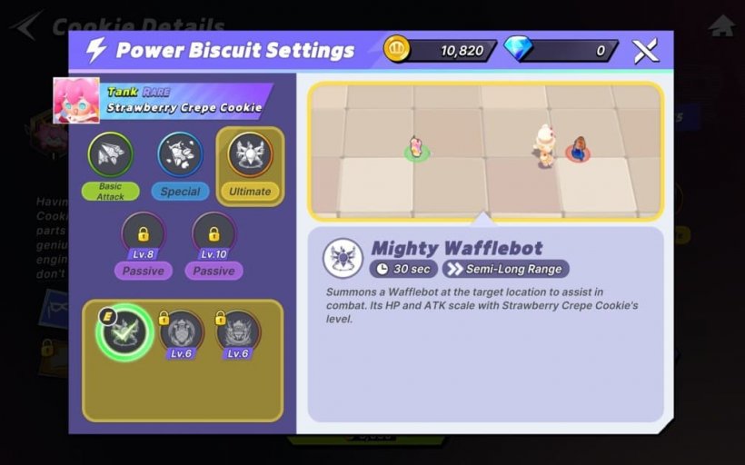 skills for strawberry crepe cookie