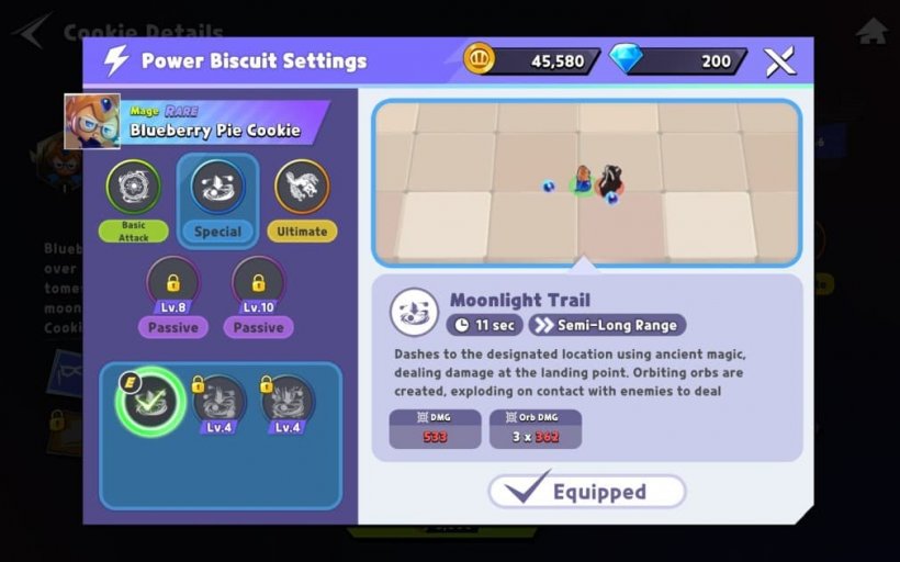 skills for blueberry pie cookie