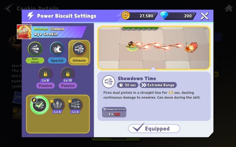 skills for rye cookie