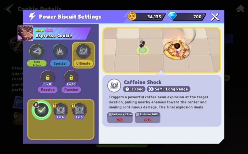 skills for espresso cookie