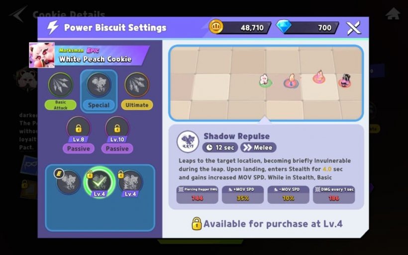 best skills for white peach cookie in ovensmash