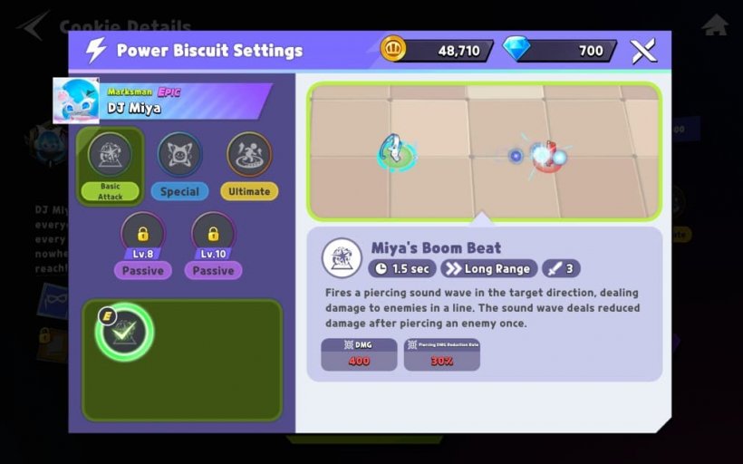 skills for dj miya in cookie run ovensmash