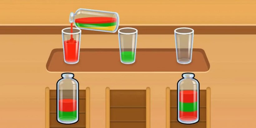 Chill Pour does at it says on the... well, bottle, in this straightforward puzzler