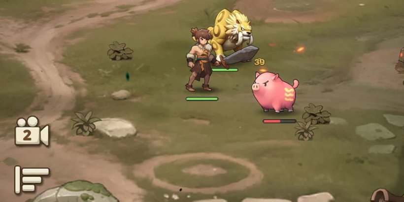 Trainer Woody battling a pig