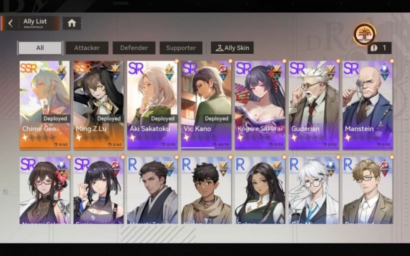 characters obtained in the gacha