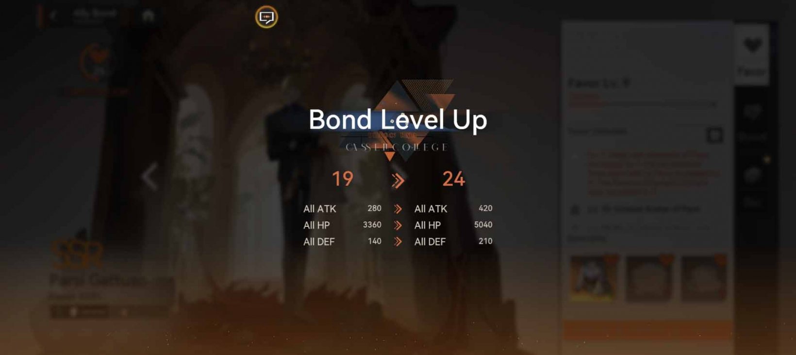 overall bond level up