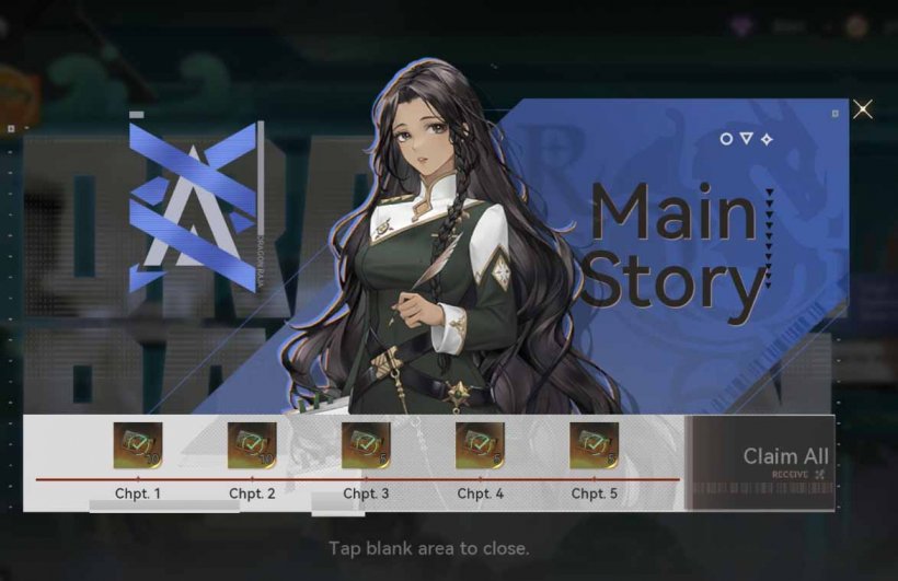 main story banner where you get free recruitment vouchers after every chapter