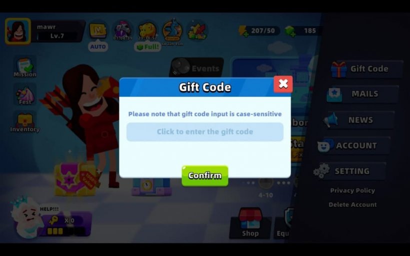 code redeem window