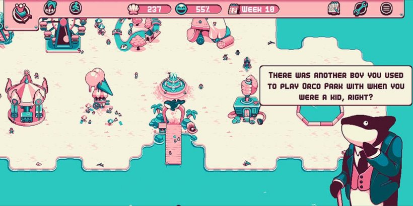 Orco talking to Timothee in Orco Park